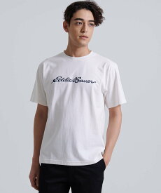 Eddie Bauer ロゴ 半袖Tシャツ/EB LOGO SS TEE エディーバウアー トップス カットソー・Tシャツ ホワイト ブラック ブラウン【送料無料】