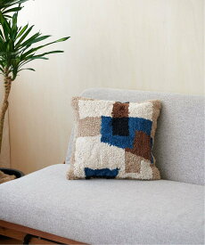 JOURNAL STANDARD FURNITURE GEOMETRIC CUSHION クッションカバー 45cm ジャーナルスタンダードファニチャー インテリア・生活雑貨 クッション・クッションカバー ブルー