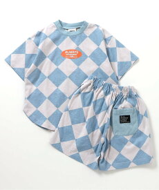 【SALE／50%OFF】BREEZE WEB限定 バリエーションセットアップ エフオーオンラインストア トップス カットソー・Tシャツ パープル イエロー ホワイト ブルー グレー