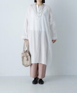かぐれ ボイルチュニックプルオーバー カグレ ワンピース・ドレス チュニック ホワイト ブラック【送料無…