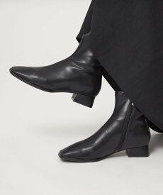 UNITED ARROWS green label relaxing スクエアストレッチ ショートブーツ(3cmヒール)撥水 ユナイテッドアローズ グリーンレーベルリラクシング シューズ・靴 ブーツ ブラウン ブラック【送料無料】