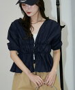 2WAY シャーリング ブラウス 限定展開