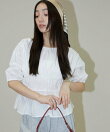 2WAY シャーリング ブラウス 限定展開