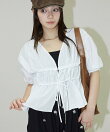 2WAY シャーリング ブラウス 限定展開