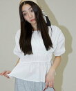 2WAY シャーリング ブラウス 限定展開