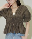 2WAY シャーリング ブラウス 限定展開