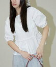 2WAY シャーリング ブラウス 限定展開