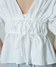 2WAY シャーリング ブラウス 限定展開