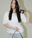 2WAY シャーリング ブラウス 限定展開