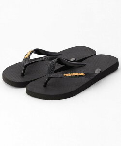 havaianas TOP LOGO METALLIC �t���[�N�X�X�g�A �V���[�Y�E�C �T���_�� �u���b�N �z���C�g