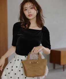 TOCCA 【古畑星夏さん着用】CARVED LOGO POCHETTE ナイロンバッグ トッカ バッグ ショルダーバッグ ブラウン ブラック ネイビー【送料無料】