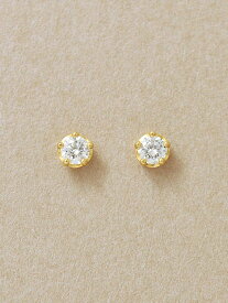 TAKE-UP [セカンドピアス] K18ダイヤモンドピアス0. 16ct(YG) テイクアップ アクセサリー・腕時計 ピアス ゴールド【送料無料】