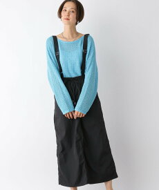 【SALE／35%OFF】LEPSIM サス付きナイロンスカート レプシィム スカート ロング・マキシスカート ブラック グレー カーキ