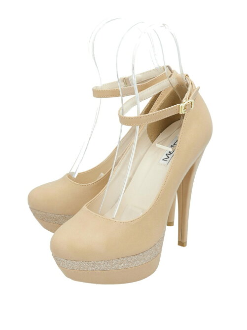 Mafmof Mafmof ラメラインのアンクルストラップパンプス Rakuten