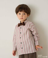 【SALE／10%OFF】riziere 選べる2色コットンバンドカラーストライプシャツ(ボタン取り外し対応) リジェー…