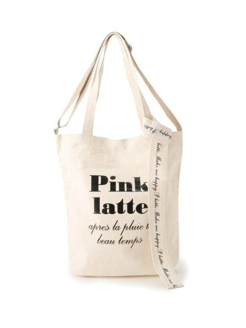 Pink Latte ロゴリボン付きキャンバストートバッグ Rakuten Fashion 楽天ファッション 旧楽天ブランドアベニュー Bu8639 Pink Latte ロゴリボン付きキャンバストートバッグ Rakuten Fashion 楽天ファッション 旧楽天ブランドアベニュー Bu8639