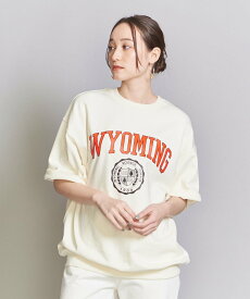 【SALE／40%OFF】BEAUTY&YOUTH UNITED ARROWS カレッジ スウェット クルーネック ショートスリーブ ユナイテッドアローズ アウトレット トップス スウェット・トレーナー レッド