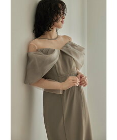 niana オフショルダータイトドレス 結婚式 パーティードレス オケージョンドレス 同窓会 ビーフラット ワンピース・ドレス ドレス ブラウン ネイビー ブラック イエロー【送料無料】