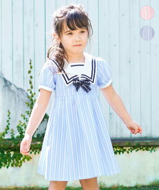 【SALE／20%OFF】ANY KIDS セーラーワンピース エニィ ワンピース・ドレス ワンピース ブルー ピンク【送料無料】