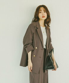 【SALE／69%OFF】GLOBAL WORK お手入れラクラクセットアップ/ダブルジャケット/498372 グローバルワーク ジャケット・アウター テーラードジャケット・ブレザー ブラウン グレー ネイビー