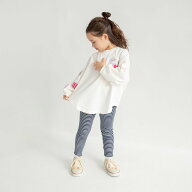 branshes 【WEB限定/DRC】裾メロウリブレギンス ブランシェス 靴下・レッグウェア レギンス・スパッツ ネ…