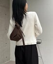 キーネックレイヤードカーディガン