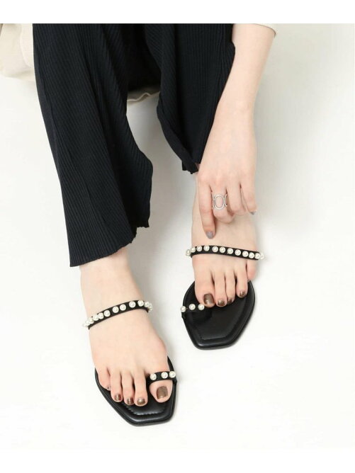 Le Talon スクエアパールトングサンダル Rakuten Fashion 楽天ファッション 旧楽天ブランドアベニュー Cu8640