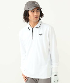 BEAMS GOLF ORANGE LABEL ＜MEN＞BEAMS GOLF ORANGE LABEL / 襟ロゴ バイカラー ポロシャツ ビームス ゴルフ トップス ポロシャツ ホワイト ブラック【送料無料】