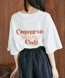 【SALE／20%OFF】VIS 【CONVERSE】プリントBIGTシャツ ビス トップス カットソー・Tシャツ ホワイト