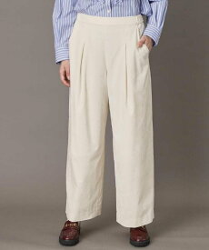 【SALE／5%OFF】DRESSTERIOR ソフト別珍イージーパンツ ドレステリア パンツ その他のパンツ ホワイト グレー【送料無料】