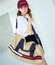 【SALE／20%OFF】TOMMY HILFIGER (M)TOMMY HILFIGER(トミーヒルフィガー) 【オンライン限定】TINOダッフルバッグ トミーヒルフィガー バッグ ボストンバッグ ネイビー ベージュ レッド【送料無料】