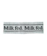 MILKFED. LOGO KNIT HAIR BAND ミルクフェド アクセサリー・腕時計 その他のアクセサリー・腕時計 グレー…