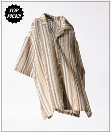【SALE／30%OFF】niko and ... アソート透かしシャツ ニコアンド トップス シャツ・ブラウス ピンク ベージュ ブラック ブルー ブラウン グリーン【送料無料】
