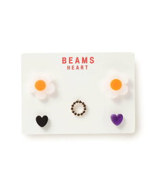 BEAMS HEART WOMEN ハート * フラワー セット ピアス ビームス ハート アクセサリー・腕時計 ネックレス オレンジ