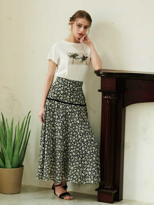 Noela ミニフラワーマキシスカート Rakuten Fashion 楽天