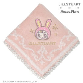 JILL STUART JILL STUART *mezzo piano タオルハンカチ インターモードカワベ ファッション雑貨 ハンカチ・ハンドタオル ピンク ホワイト