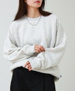 【DISCUS ATHLETIC】身頃裏ボアクルートレーナー ラグランスウェット