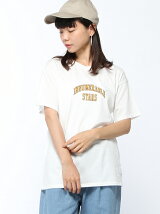 【BROWNY】(L)シンプルカレッジロゴプリントTシャツ