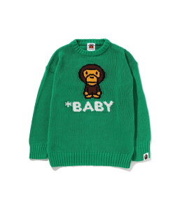 �ySALE�^30%OFF�zA BATHING APE PIRATE STORE BABY MILO KNIT �A �x�C�V���O �G�C�v �p�C���[�c�X�g�A �g�b�v�X �j�b�g �O���[�� �C�G���[�y���������z