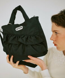 VIS 【OUTDOOR PRODUCTS】VIS別注2WAYフリルトートバッグ ビス バッグ トートバッグ ベージュ ブラック【送料無料】