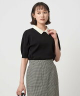 【SALE／30%OFF】UNITED ARROWS green label relaxing 襟付き 5分袖 プルオーバー ニット ユナイテッドア…