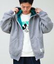 【DISCUS ATHLETIC】インレイ裏シャギーボンディング ジップフーディ