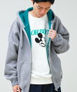 【DISCUS ATHLETIC】インレイ裏シャギーボンディング ジップフーディ