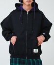【DISCUS ATHLETIC】インレイ裏シャギーボンディング ジップフーディ