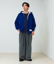 【DISCUS ATHLETIC】インレイ裏シャギーボンディング ジップフーディ