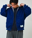 【DISCUS ATHLETIC】インレイ裏シャギーボンディング ジップフーディ