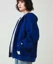 【DISCUS ATHLETIC】インレイ裏シャギーボンディング ジップフーディ