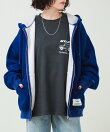 【DISCUS ATHLETIC】インレイ裏シャギーボンディング ジップフーディ