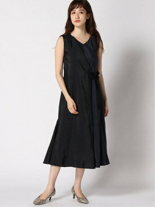 Lanvin En Bleu バイカラーウエストリボンワンピース Rakuten Fashion 楽天ファッション 旧楽天ブランドアベニュー Ba3644