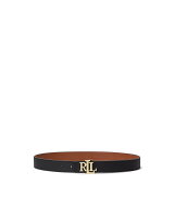 LAUREN RALPH LAUREN ロゴ リバーシブル ペブルド レザー ベルト ラルフローレン ファッション雑貨 ベル…